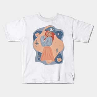 Frog Girl #1c Kids T-Shirt